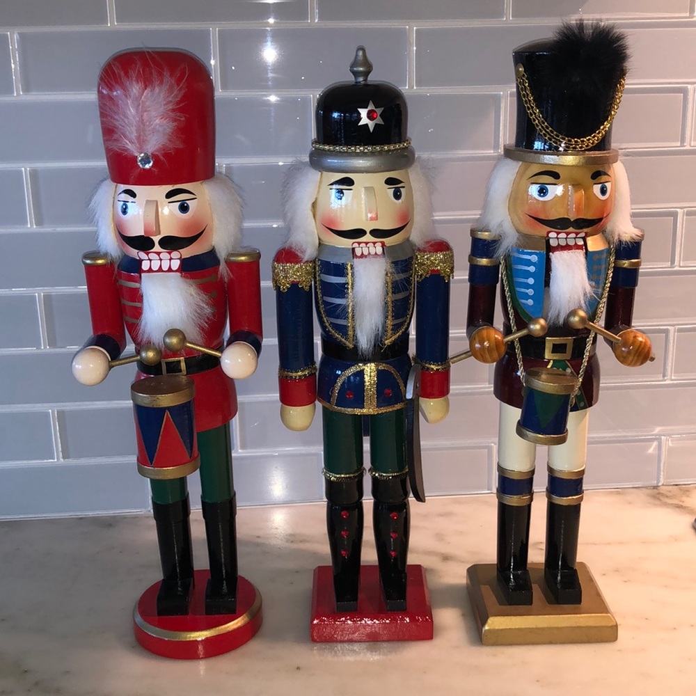 15 Inch Assorted Christmas Nutcrackers - Set of 3